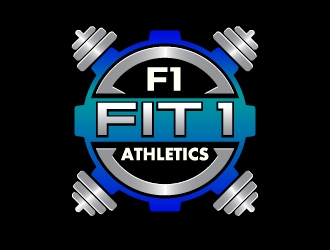 Fit 1 Athletics  logo design by Ultimatum