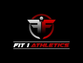 Fit 1 Athletics  logo design by shernievz