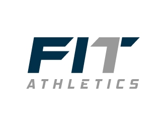 Fit 1 Athletics  logo design by akilis13