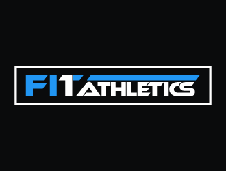 Fit 1 Athletics  logo design by dchris