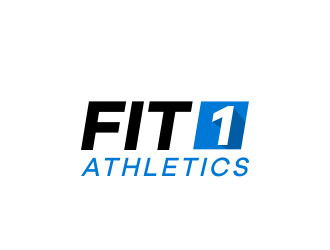 Fit 1 Athletics  logo design by WooW