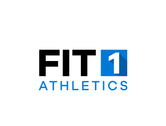 Fit 1 Athletics  logo design by WooW