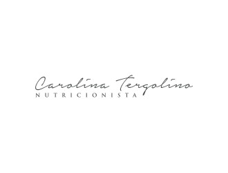 Carolina Tergolino, Nutricionista logo design by bricton