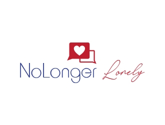 Nolongerlonely.com logo design by heba