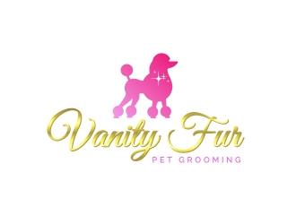 Vanity Fur pet grooming logo design by porcelainn