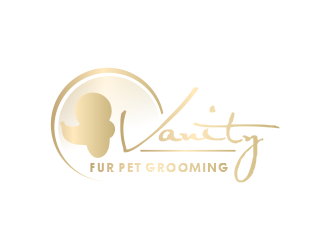 Vanity Fur pet grooming logo design by giphone