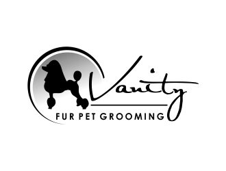 Vanity Fur pet grooming logo design by giphone