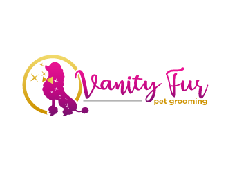 Vanity Fur pet grooming logo design by THOR_