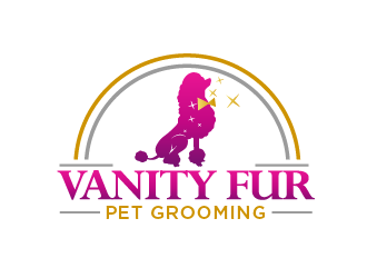Vanity Fur pet grooming logo design by THOR_