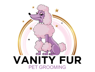 Vanity Fur pet grooming logo design by logolady