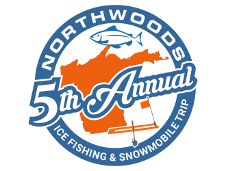5th Annual Northwoods Ice Fishing & Snowmobile Trip logo design by akhi
