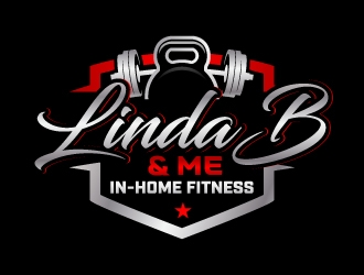 Linda B & Me In-Home Fitness logo design by jaize