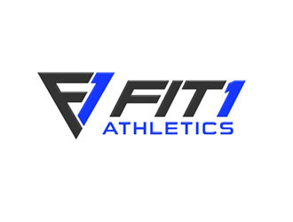 Fit 1 Athletics  logo design by megalogos
