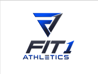 Fit 1 Athletics  logo design by megalogos