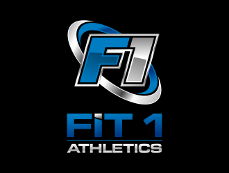 Fit 1 Athletics  logo design by ingepro