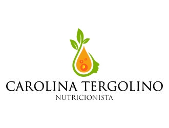 Carolina Tergolino, Nutricionista logo design by jetzu