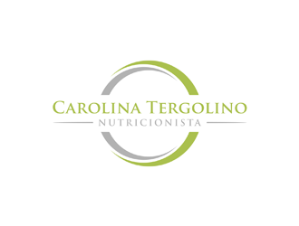 Carolina Tergolino, Nutricionista logo design by ndaru