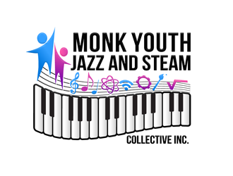 Monk Youth Jazz and STEAM Collective, Inc. logo design by megalogos