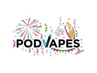 PodVapes logo design by uttam