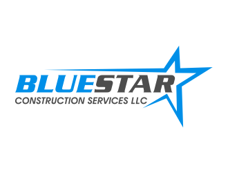 Blue Star Construction Services LLC logo design by cintoko