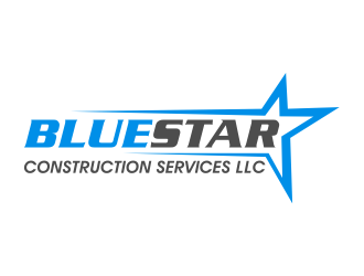 Blue Star Construction Services LLC logo design by cintoko