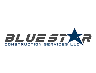 Blue Star Construction Services LLC logo design by zeta