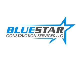 Blue Star Construction Services LLC logo design by cintoko