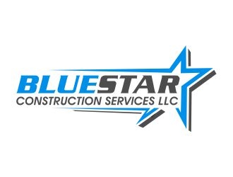 Blue Star Construction Services LLC logo design by cintoko