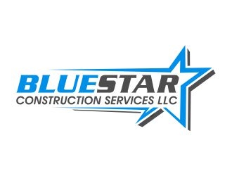 Blue Star Construction Services LLC logo design by cintoko