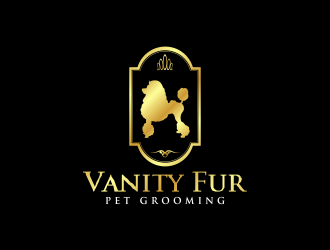Vanity Fur pet grooming logo design by Dhieko