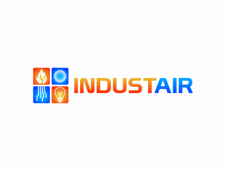 IndustAir  logo design by ubai popi