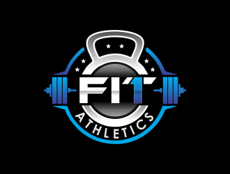 Fit 1 Athletics  logo design by giphone