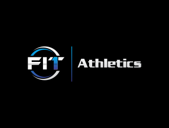 Fit 1 Athletics  logo design by giphone