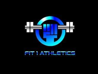 Fit 1 Athletics  logo design by uttam