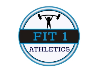 Fit 1 Athletics  logo design by RealTaj