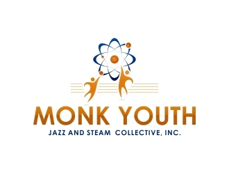 Monk Youth Jazz and STEAM Collective, Inc. logo design by naldart