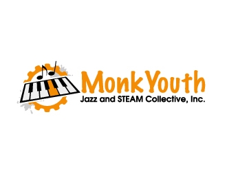 Monk Youth Jazz and STEAM Collective, Inc. logo design by ElonStark