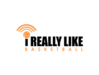 I Really Like Basketball logo design by giphone