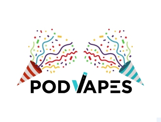 PodVapes logo design by cybil
