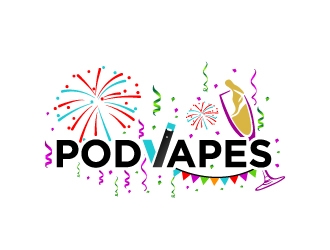 PodVapes logo design by uttam