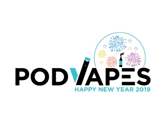 PodVapes logo design by Erasedink