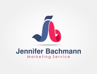 Jennifer Bachmann Marketing Service logo design by WoAdek