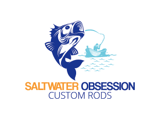 Saltwater Obsession / Obsession Rods  logo design by czars