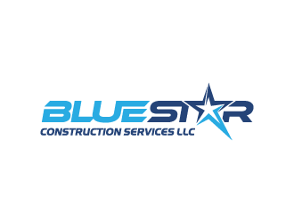 Blue Star Construction Services LLC logo design by shadowfax