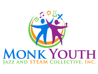 Monk Youth Jazz and STEAM Collective, Inc. logo design by bloomgirrl