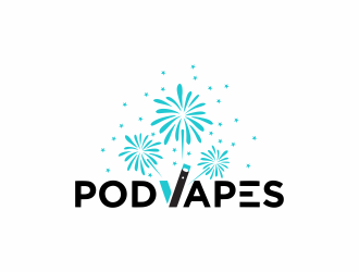 PodVapes logo design by giphone