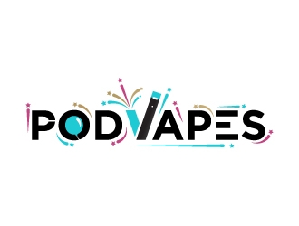 PodVapes logo design by fillintheblack