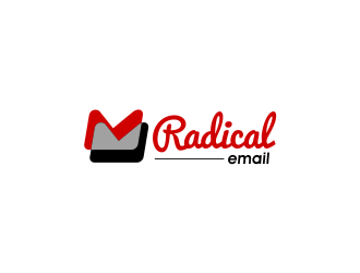 Radical Email logo design by mybook.lagie