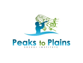Peaks to Plains Suzuki Institute logo design by MUSANG