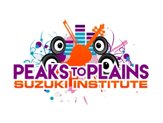 Peaks to Plains Suzuki Institute logo design by ElonStark